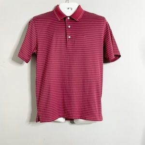 BROOKS BROTHERS St. Andrew’s Links Striped Short Sleeve Polo Shirt
